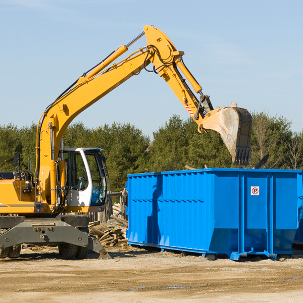 can i choose the location where the residential dumpster will be placed in Onaway Michigan